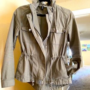 Green utility jacket